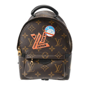 Louis Vuitton Monogram Palm Springs Sticker Brown Canvas Backpack Daypack